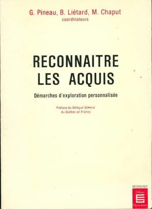 Reconnaître les acquis - Collectif